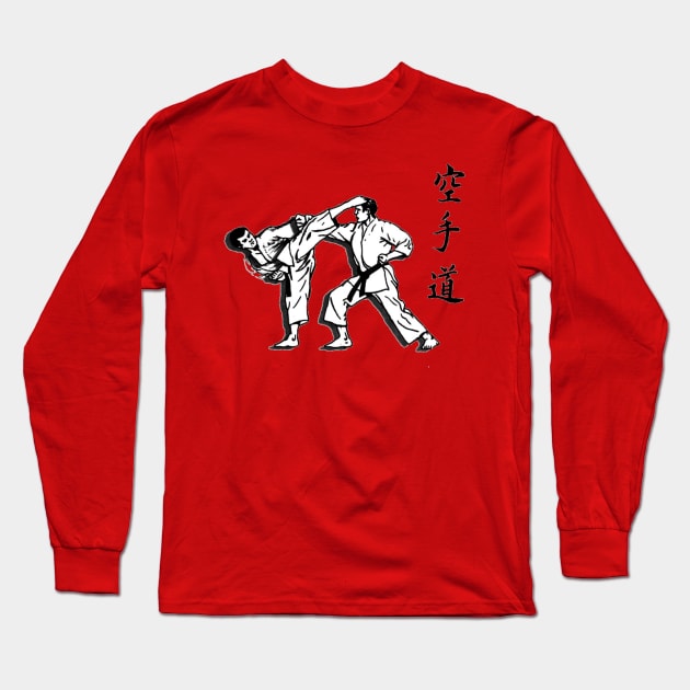 Karate Sparring Long Sleeve T-Shirt by taichi37